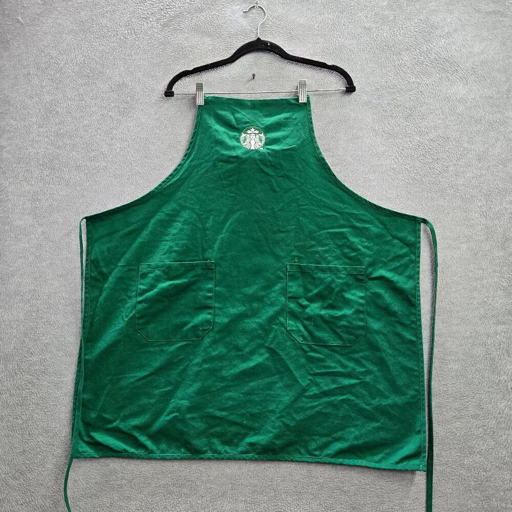 Starbucks Unisex One‎ Size Green Apron Logo Embroidered